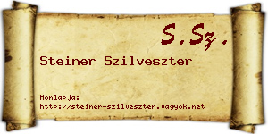 Steiner Szilveszter névjegykártya